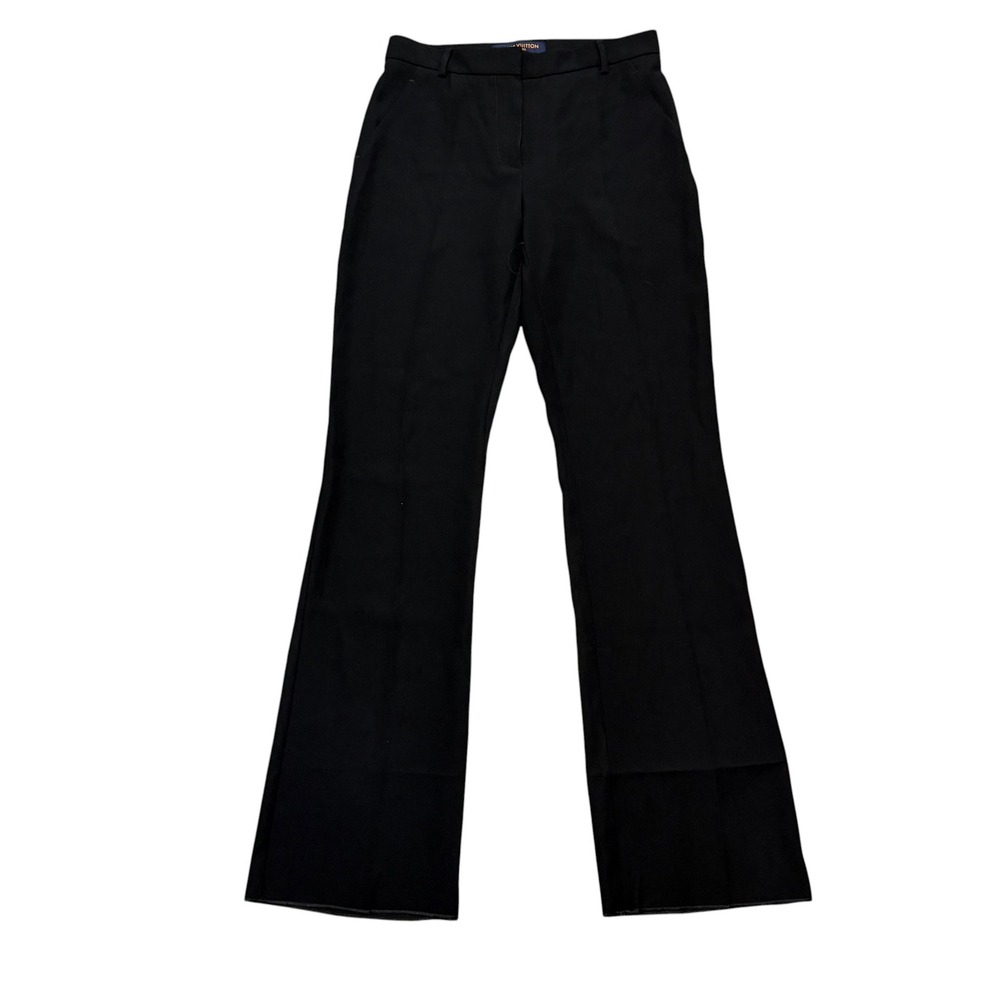 Louis Vuitton Uniforms Black Flared Tailored Trousers Pants Size 36 PLV20FPA57LG